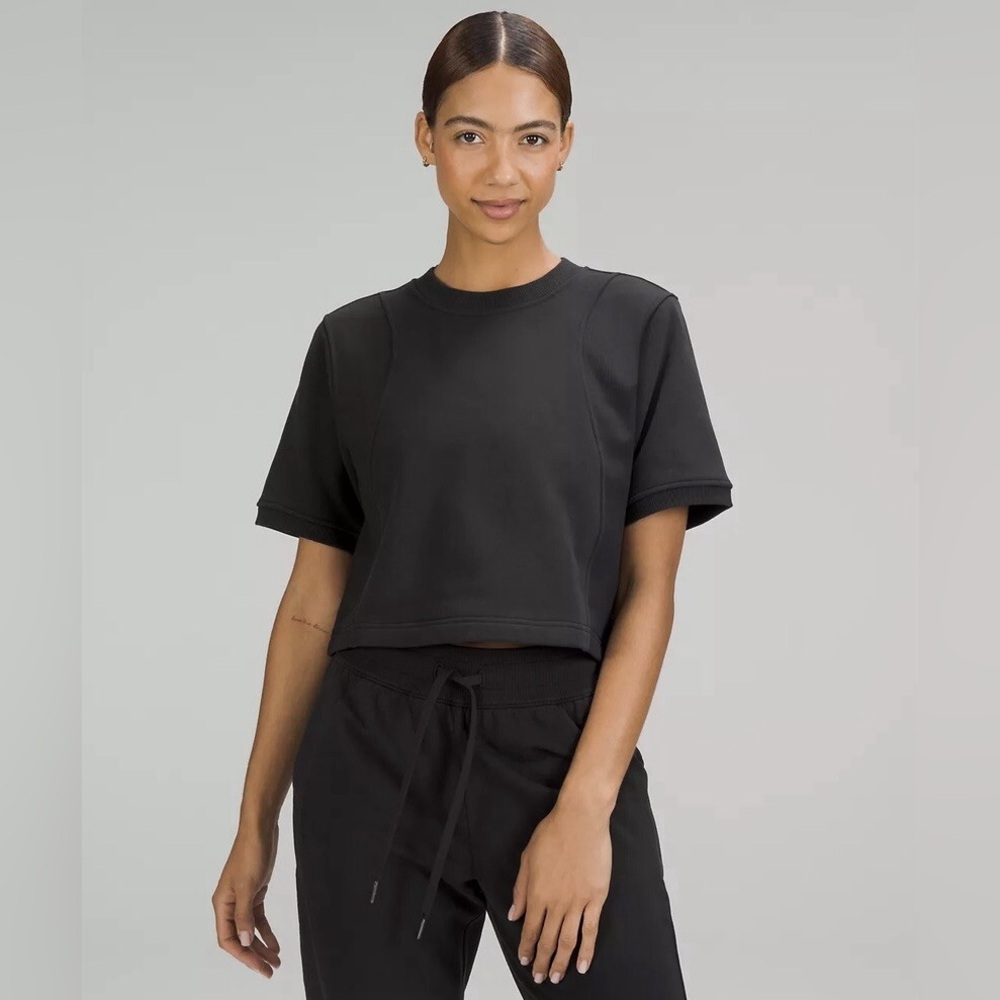 Lululemon Athletica Women’s Cotton French Terry + Swift T-Shirt, size 10